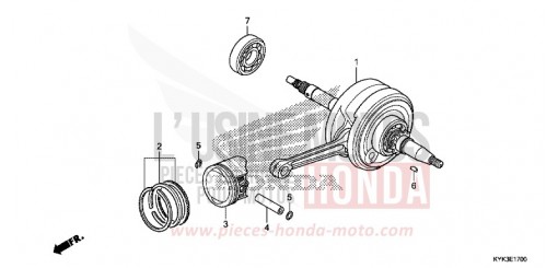 VILEBREQUIN/PISTON CRF110FH de 2017